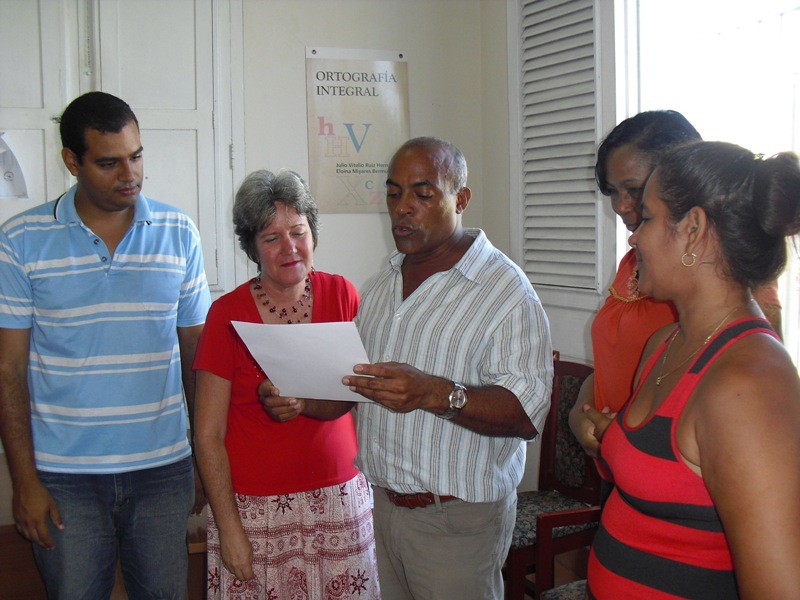 Entrega de reconocimiento del Sindicato de las Ciencias