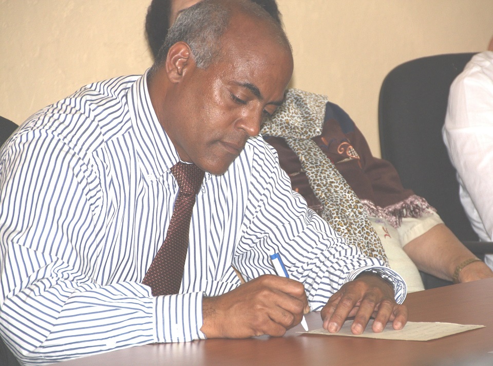 The director of the Center, Dr. Leonel Ruiz, during one of the events