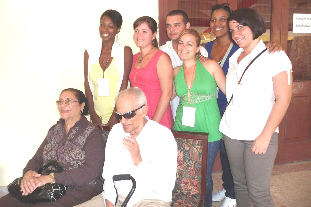 The founders of CLA with young researchers from Literature and Linguistics Institute from Havana