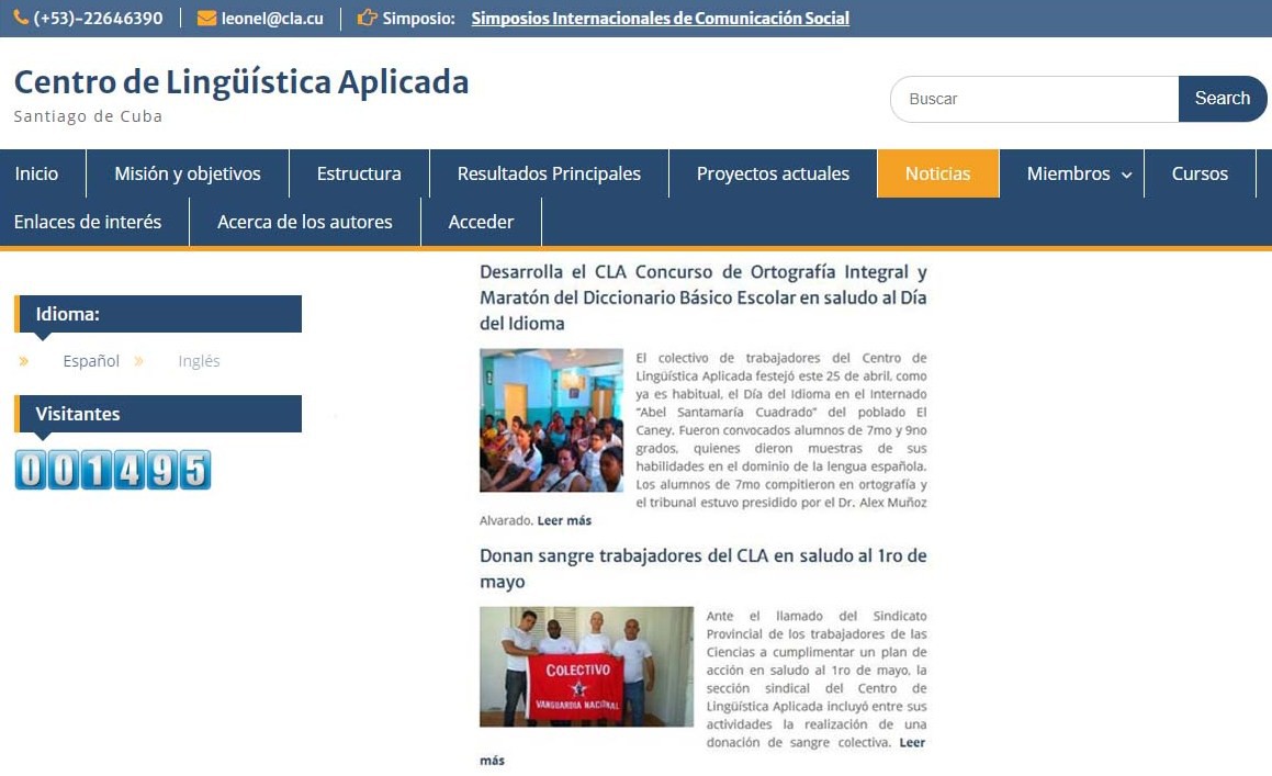 Website of the Center for Applied Linguistics